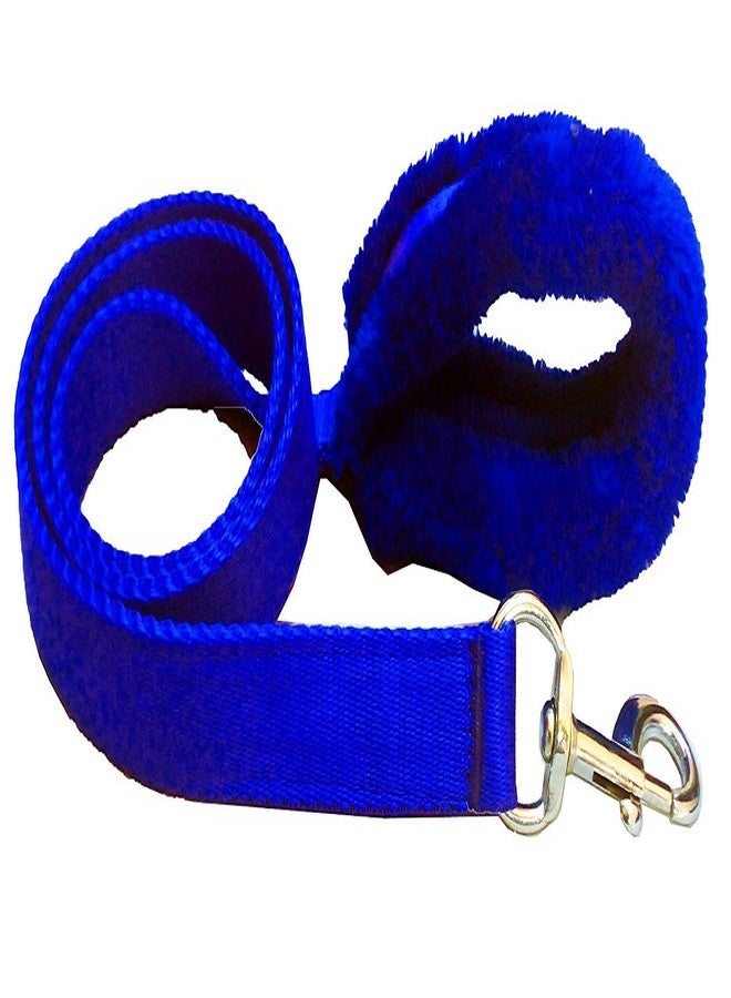 Skora Nylon Dog Harness & Leash Set with Fur 0.75 inch Small - Blue (Chest Size - 25-28) - Image 3